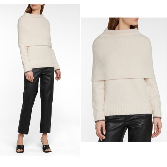 New! Proenza Schouler Alpaca & Wool blend sweater 🤍  Medium NWOT - Picture 1 of 7